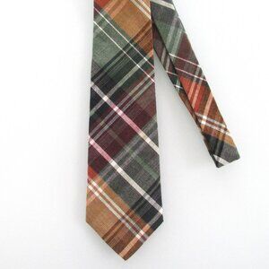 Rooster Vintage Men's Cotton Plaid Tie